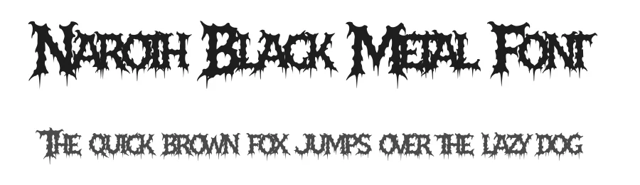 Naroth Black Metal Font by MasyafiStudio — Display Font