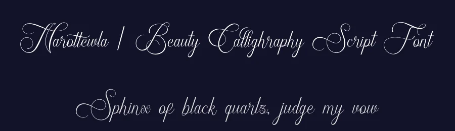 Narottewla | Beauty Callighraphy Script Font by Denustudios — Script Handwritten Font — thumbnail 2