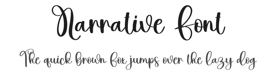 Narrative Font by creativeletter — Script Handwritten Font