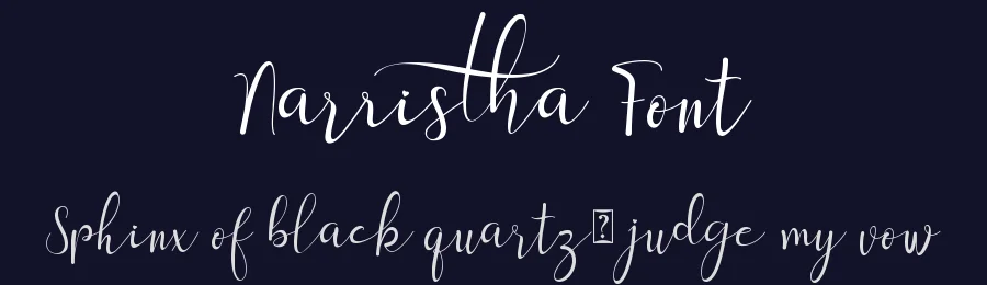 Narristha Font by Selvia Design — Script Handwritten Font — thumbnail 2