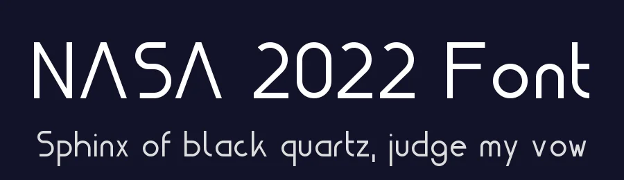 NASA 2022 Font by Vitalii — Display Font — thumbnail 2
