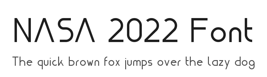 NASA 2022 Font by Vitalii β Display Font