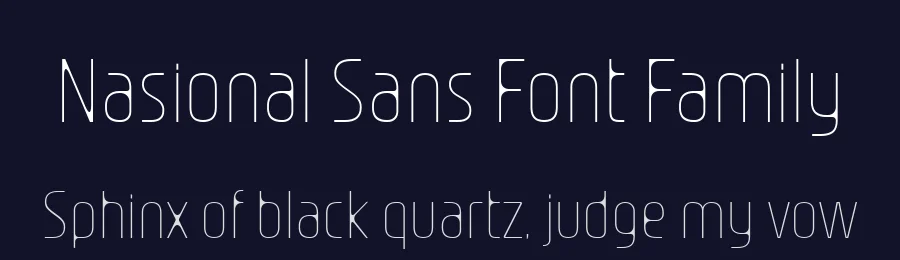 Nasional Sans Font Family by jetsmax — Sans Serif Font — thumbnail 2