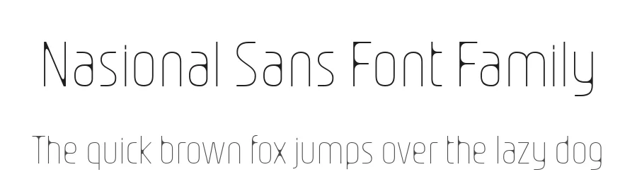 Nasional Sans Font Family by jetsmax — Sans Serif Font