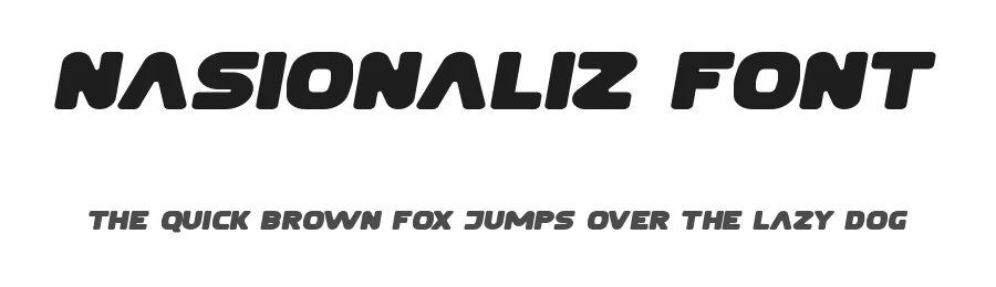 Nasionaliz Font by nihstudio — Display Font