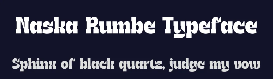 Naska Rumbe Typeface by timelesstype.co — Display Font — thumbnail 2