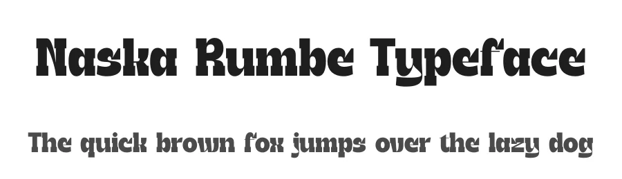 Naska Rumbe Typeface by timelesstype.co — Display Font
