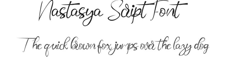 Nastasya Script Font by inermediaSTUDIO — Script Handwritten Font