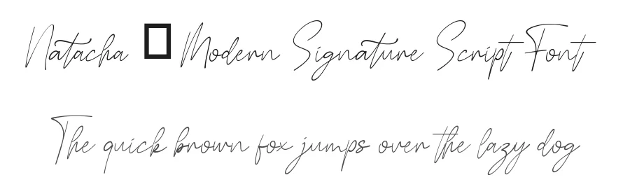 Natacha – Modern Signature Script Font by Funtype — Serif Font