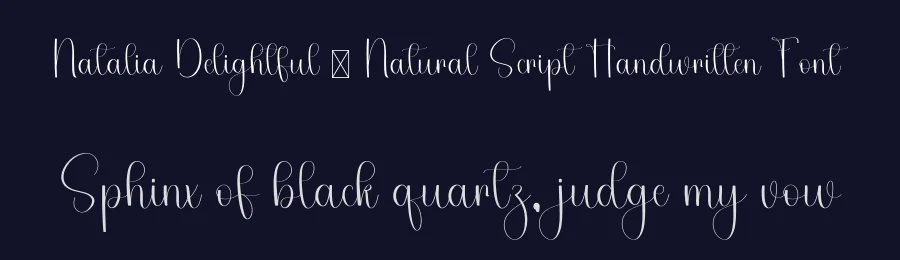 Natalia Delightful – Natural Script Handwritten Font by freshtypeink — Script Handwritten Font — thumbnail 2