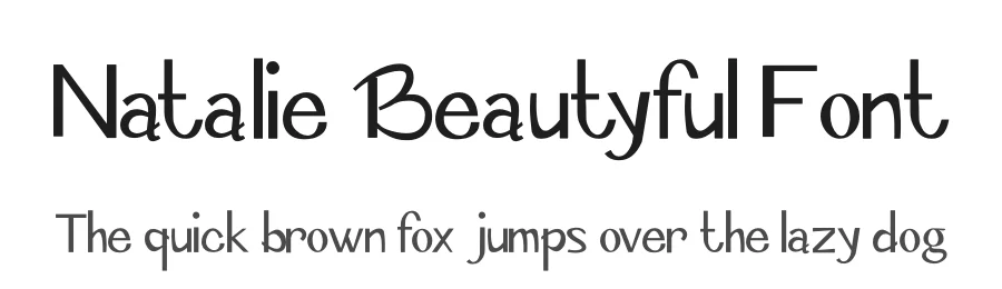 Natalie Beautyful Font by letterfiastudio — Display Font