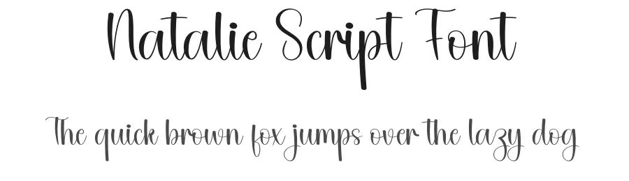 Natalie Script Font by andikastudio — Script Handwritten Font