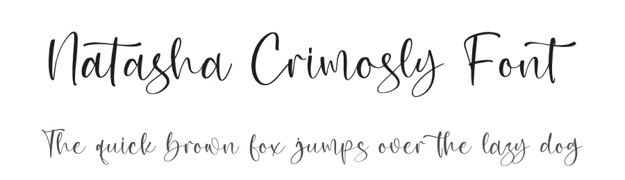 Natasha Crimosly Font by letterfabric — Script Handwritten Font