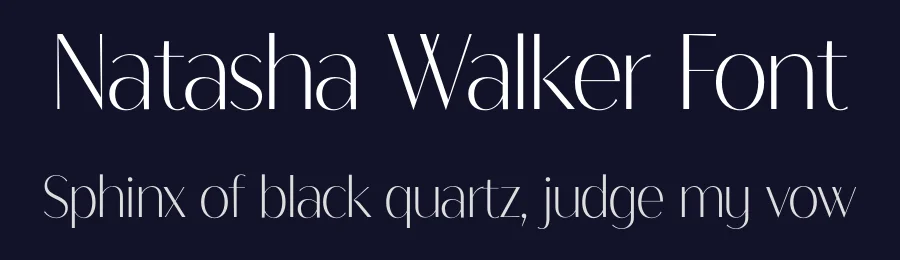 Natasha Walker Font by Solidtype — Sans Serif Font — thumbnail 2