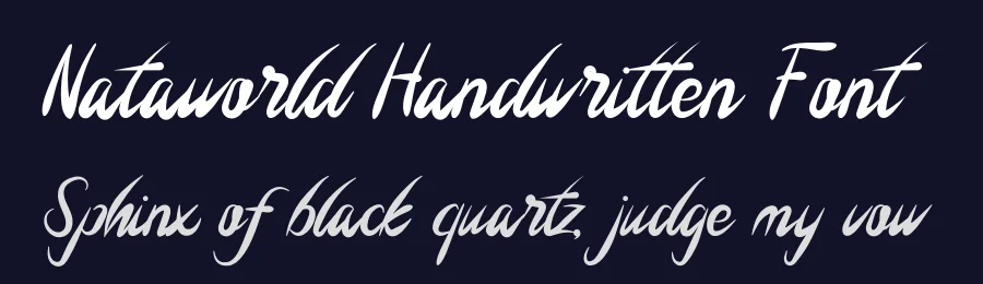 Nataworld Handwritten Font by planetz studio — Script Handwritten Font — thumbnail 2