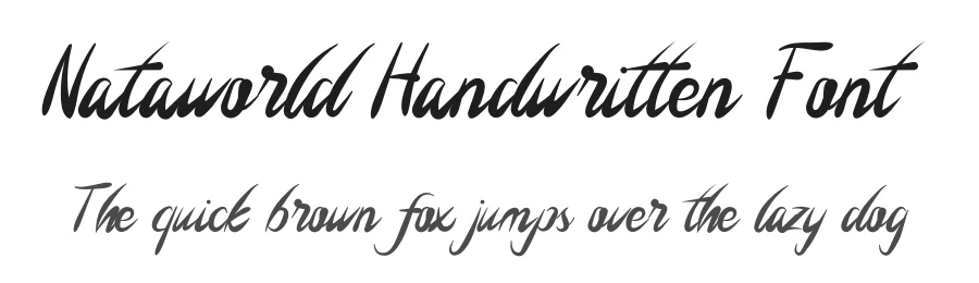 Nataworld Handwritten Font by planetz studio — Script Handwritten Font