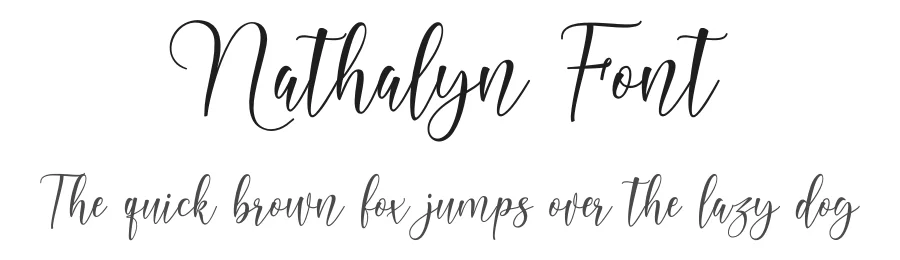 Nathalyn Font by Koplexsstudio β Script Handwritten Font