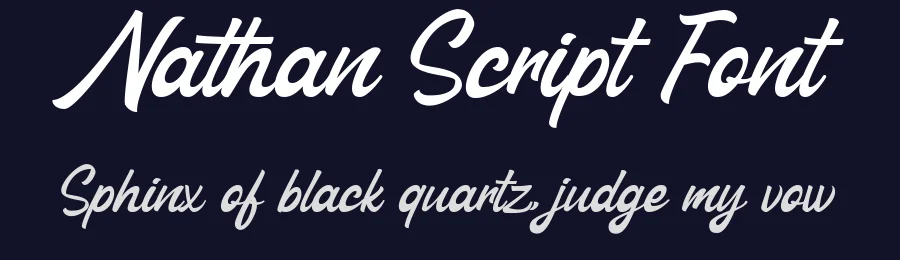 Nathan Script Font by Vultype Co. — Script Handwritten Font — thumbnail 2