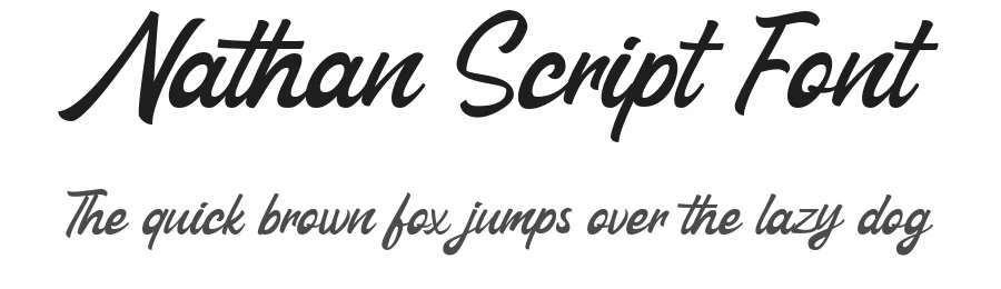 Nathan Script Font by Vultype Co. — Script Handwritten Font