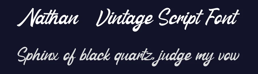 Nathan – Vintage Script Font by Vultype Co. — Script Handwritten Font — thumbnail 2