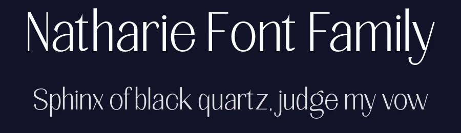 Natharie Font Family by Nia Typework — Display Font — thumbnail 2