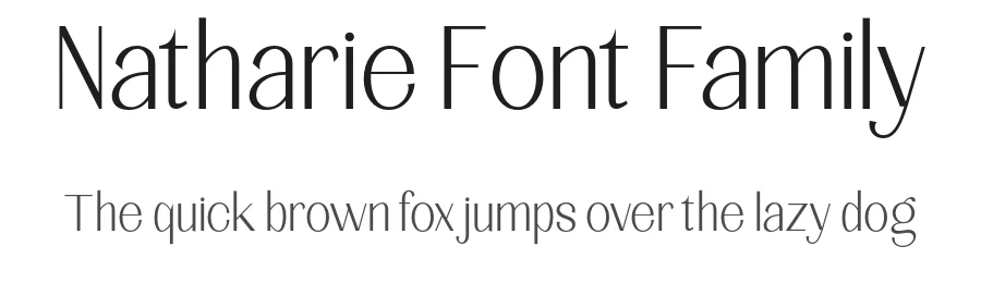 Natharie Font Family by Nia Typework — Display Font