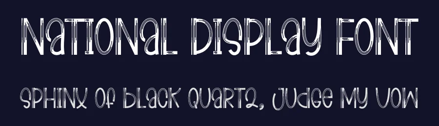 National Display Font by inermediaSTUDIO — Display Font — thumbnail 2
