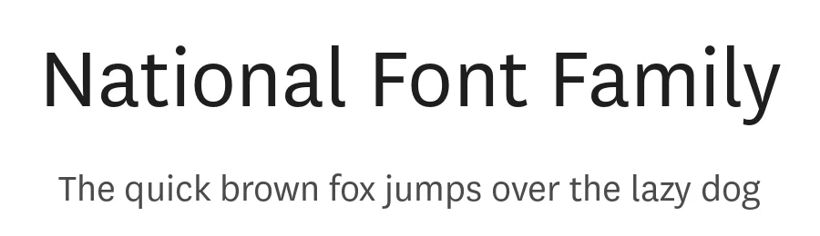 National Font Family by Klim Type Foundry — Decorative Font