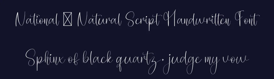 National – Natural Script Handwritten Font by freshtypeink — Script Handwritten Font — thumbnail 2