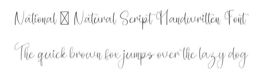 National – Natural Script Handwritten Font by freshtypeink — Script Handwritten Font