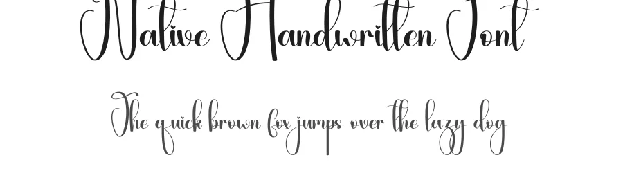 Native Handwritten Font by andikastudio — Script Handwritten Font