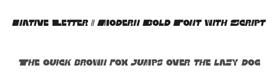 Native Letter – Modern Bold Font with Script by zarmatype — Decorative Font