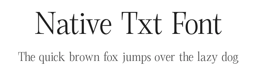 Native Txt Font by XdCreative β Serif Font