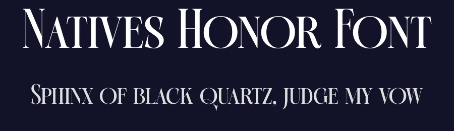 Natives Honor Font by timelesstype.co — Display Font — thumbnail 2