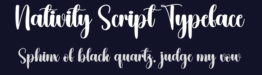 Nativity Script Typeface by creativeletter — Script Handwritten Font — thumbnail 2