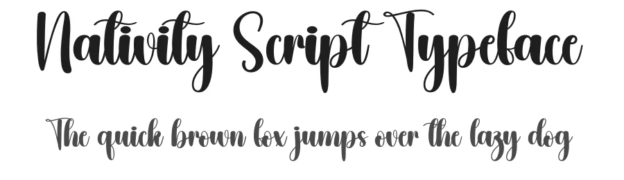 Nativity Script Typeface by creativeletter — Script Handwritten Font