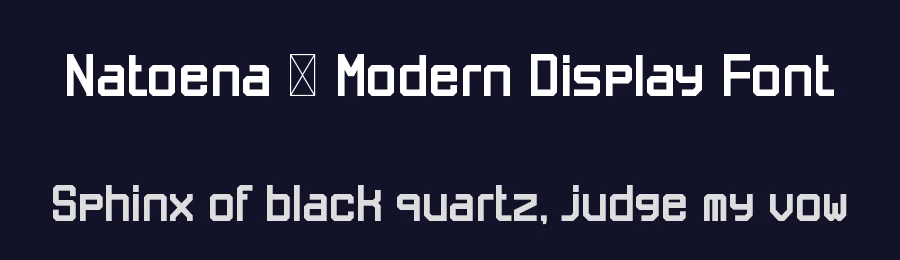 Natoena – Modern Display Font by Rautan Studio — Display Font — thumbnail 2