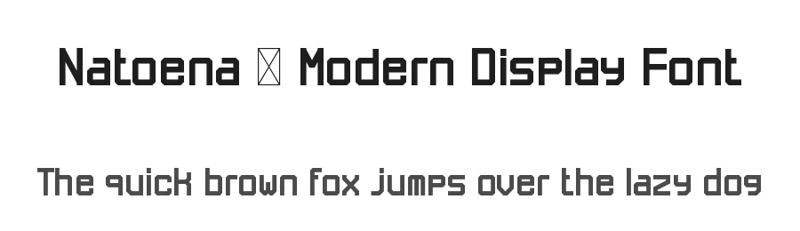 Natoena – Modern Display Font by Rautan Studio — Display Font
