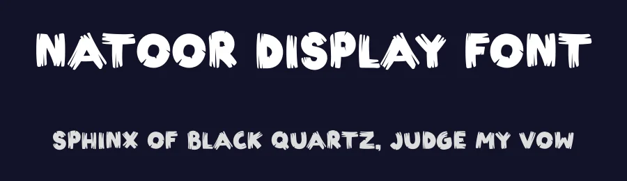 Natoor Display Font by Tokokoo — Display Font — thumbnail 2