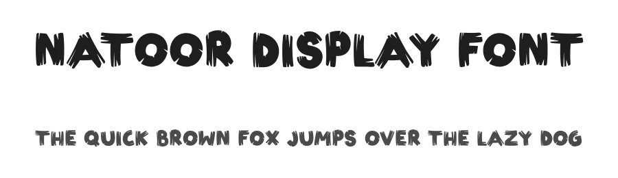 Natoor Display Font by Tokokoo — Display Font