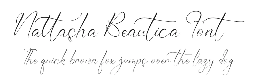 Nattasha Beautica Font by letterfabric — Script Handwritten Font