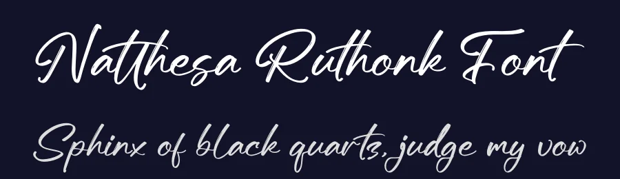Natthesa Ruthonk Font by glorytype — Script Handwritten Font — thumbnail 2