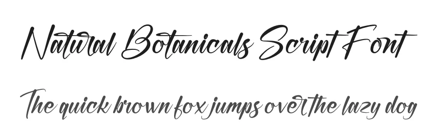 Natural Botanicals Script Font by Operatype.Co — Script Handwritten Font