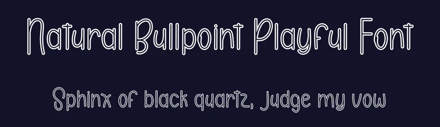 Natural Bullpoint Playful Font by freshtypeink — Display Font — thumbnail 2
