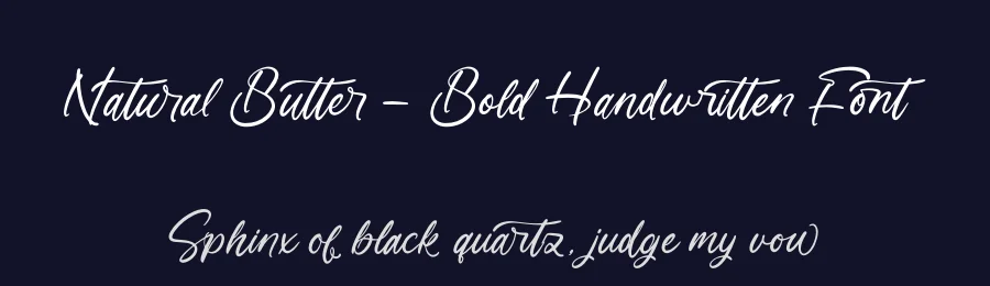Natural Butter – Bold Handwritten Font by letterenastudios — Script Handwritten Font — thumbnail 2