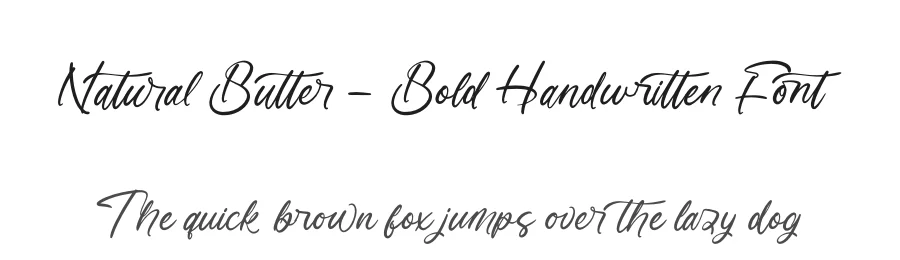 Natural Butter – Bold Handwritten Font by letterenastudios — Script Handwritten Font