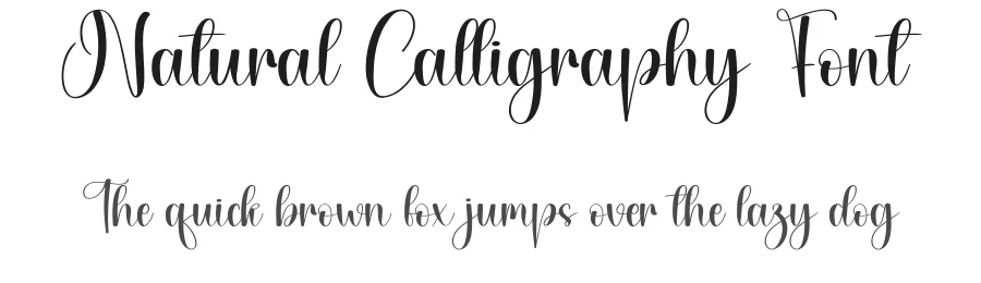 Natural Calligraphy Font by andikastudio — Script Handwritten Font