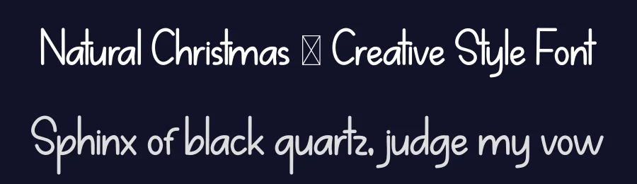 Natural Christmas – Creative Style Font by freshtypeink — Display Font — thumbnail 2