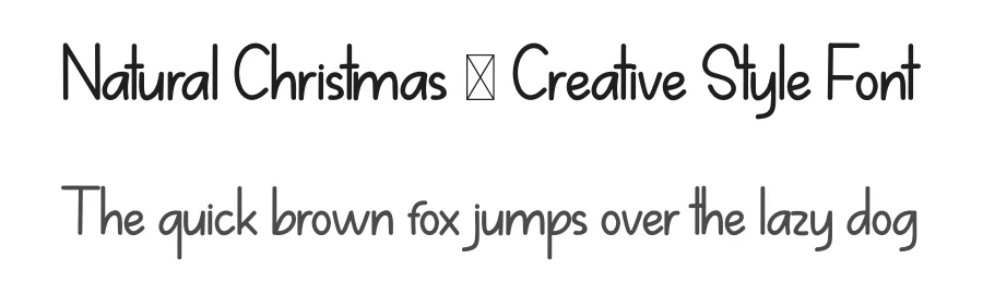 Natural Christmas – Creative Style Font by freshtypeink — Display Font