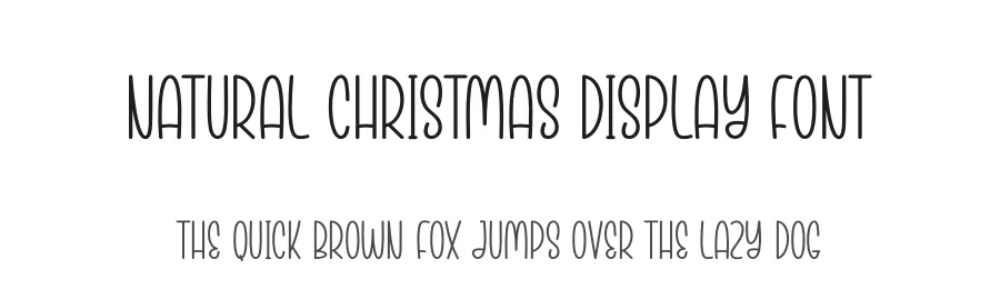 Natural Christmas Display Font by creativeletter — Display Font